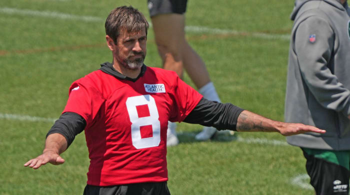 New York Jets quarterback Aaron Rodgers